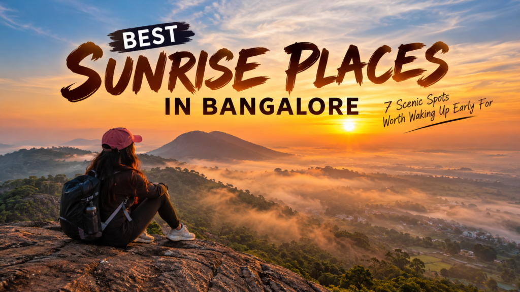 Best sunrise places in Bangalore with a scenic hilltop sunrise