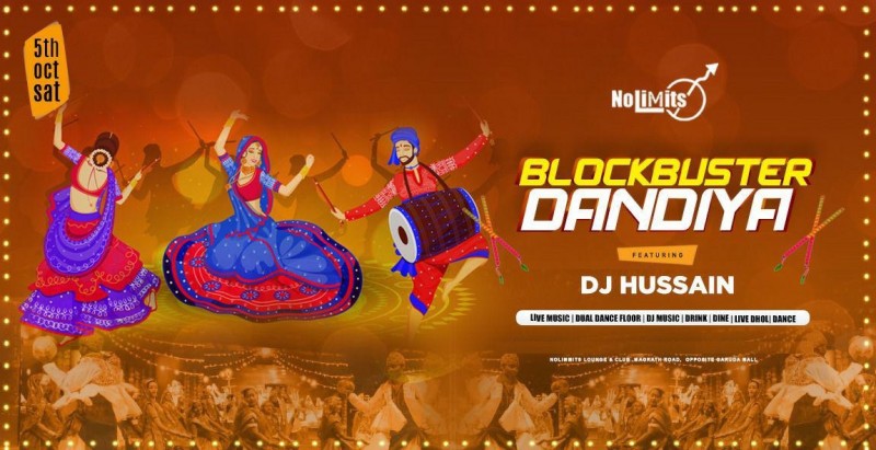 Blockbuster Dandiya Night Ft. DJ Hussain At Nolimmits