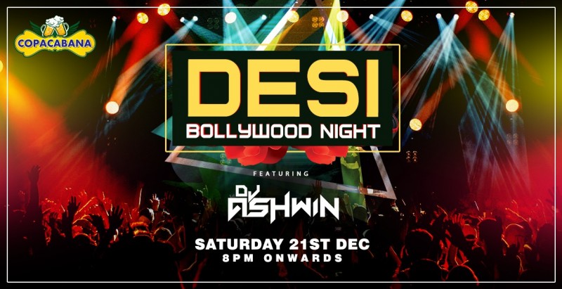 Saturday | Desi Bollywood Night Ft DJ Ashwin