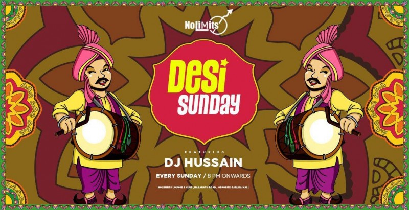 Desi Sunday Ft. Dj Husain At Nolimmits Pub 