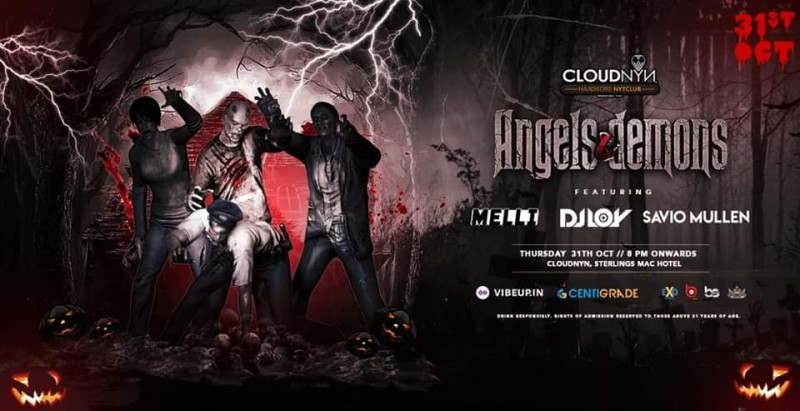 Biggest Halloween Party: Angels & Demons At Cloudnyn