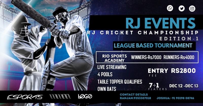 RJ Cricket Championship- Edition 1 