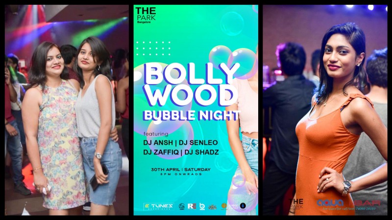 Bollywood Bubble Night | Saturday 30th April | The Park Hotel