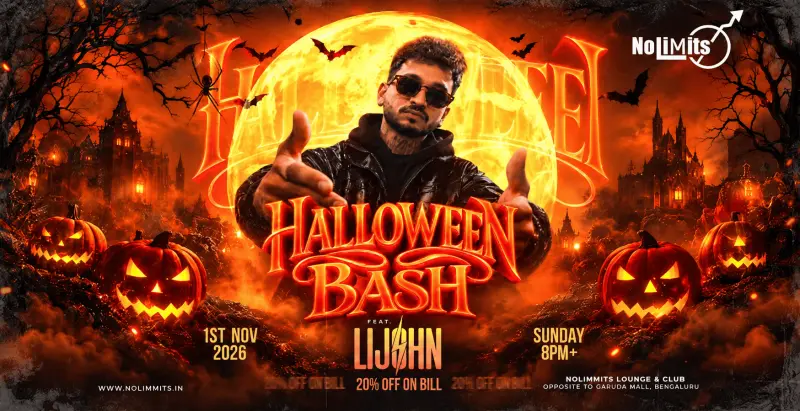 Halloween Bash In Bangalore Ft. Lijohn | Nolimmits Lounge & Club In bangalore