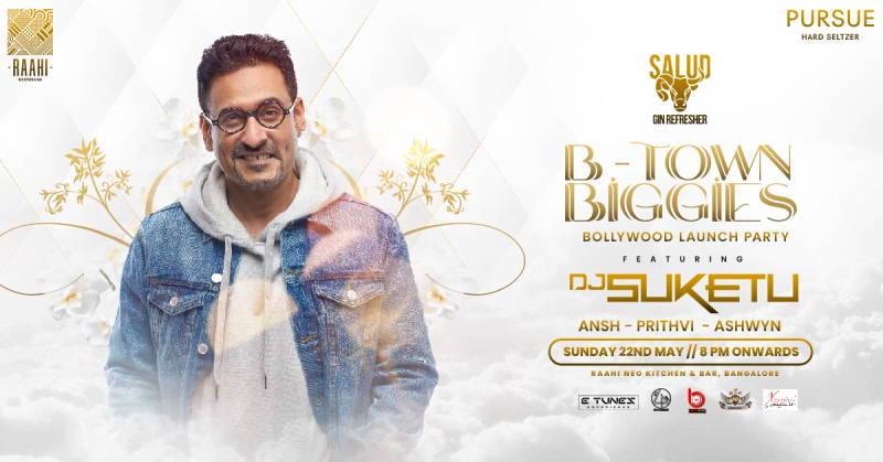 Biggest Bollywood Night | Dj Suketu | Sunday 22nd May | Raahi In Bangalore