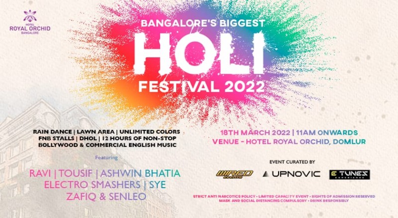 Bangalore's Biggest Disco Holi Festival 2022 | Openair