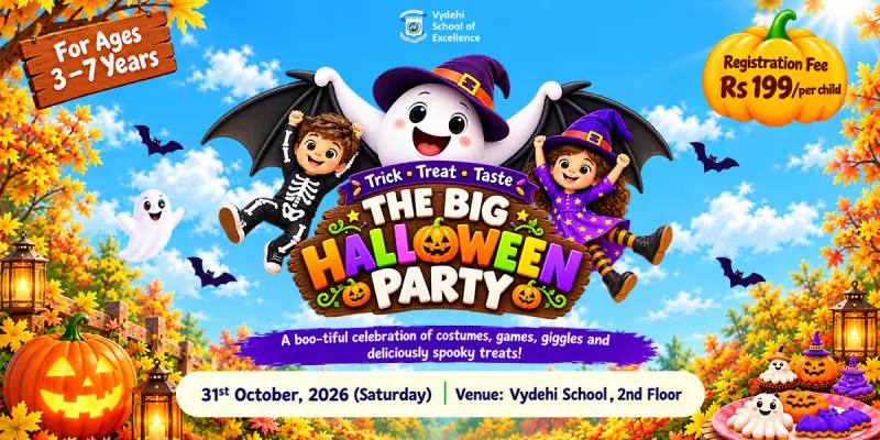 The Big Halloween Party at Vydehi School of Excellence In bangalore