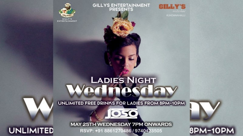 Wednesday Ladies Night | Gilly's Resto-Bar - Marathahalli In Bangalore