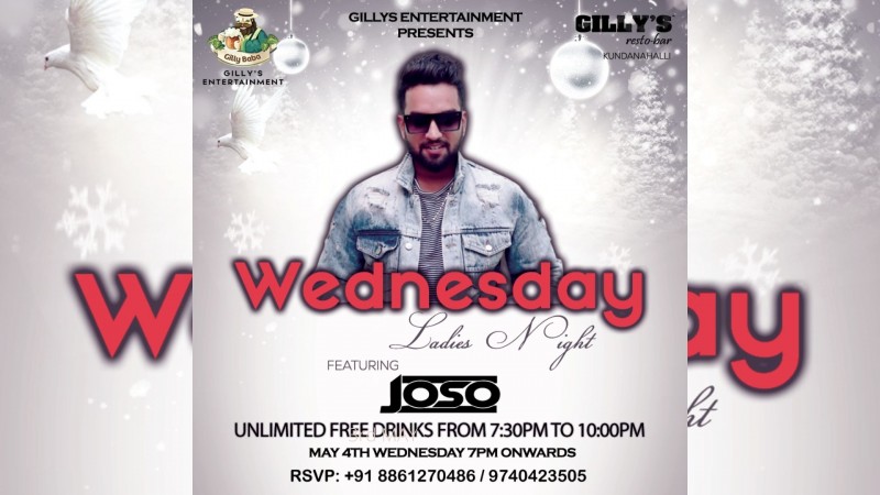 Wednesday Ladies Night Gilly's Restro Bar Kundanahalli
