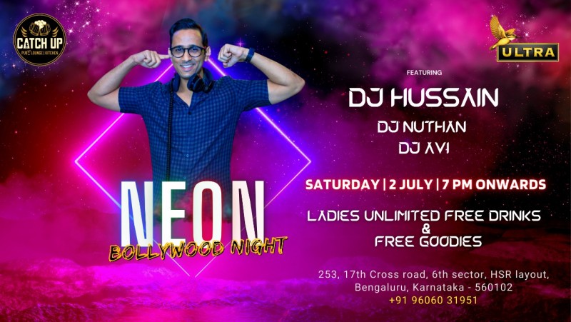 Holo Neon Glow Party Ft Dj Hussain In bangalore