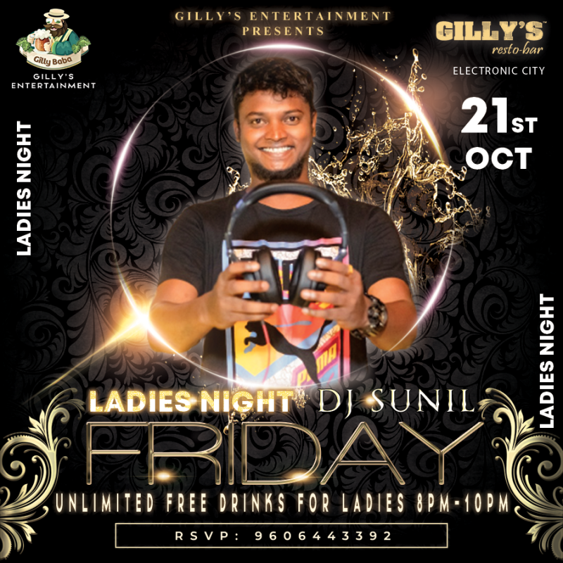 Friday Ladies Night Gilly's Electronic City In Bangalore