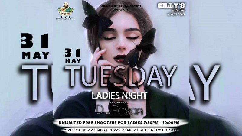 Tuesday Ladies Night | Gillys Resto Bar: Bel Road In Bangalore