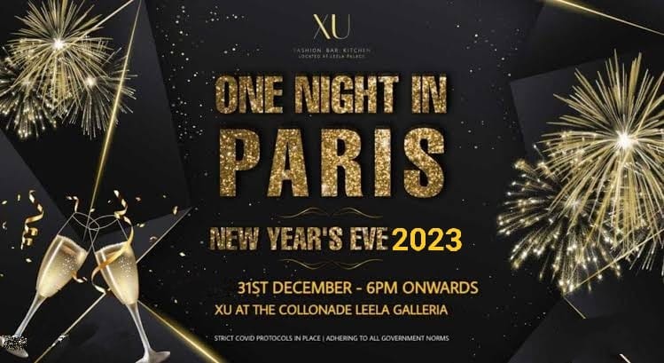 One Night In Paris | New Year's Eve 2023 | Xu Leela Palace In Bangalore