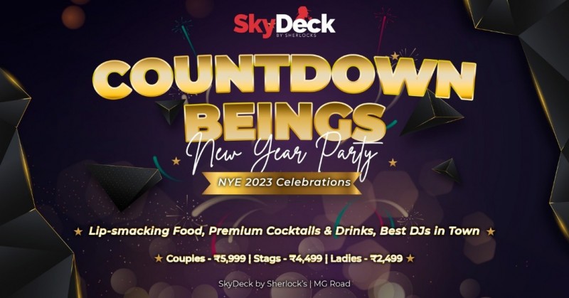 New Year's Eve Party - 2023 | Skydeck By Sherlocks - Mg Road