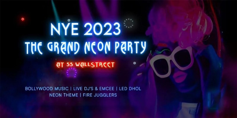 Nye 2023 | The Grand Neon Party | 55 Wallstreet Jp Nagar