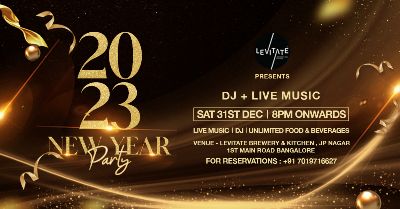 New Year’s Eve 2023 - Levitate Brewery And Kitchen