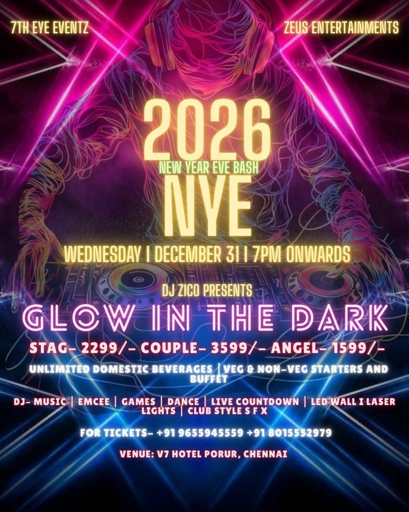 New Year Bash 2026 In CHENNAI