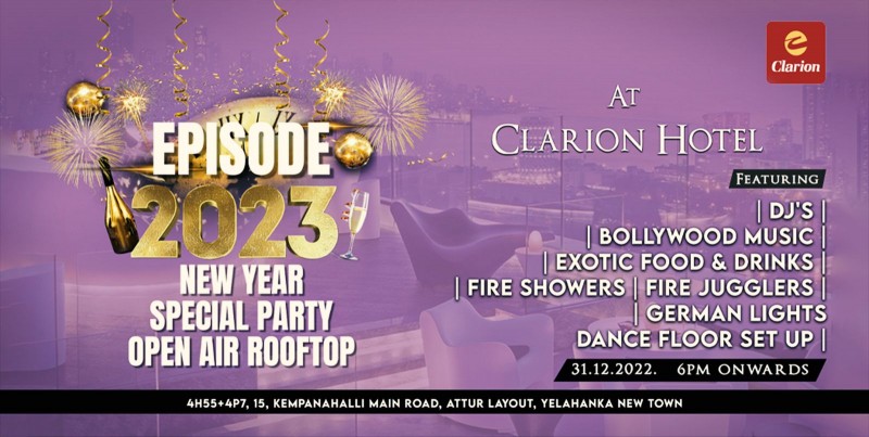 Episode 2023 | Open Air Rooftop Party | Clarion Hotel Bangalore