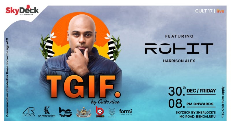 Friday Night Party | 30th Dec | Dj Rohit | Skydeck Mg Road