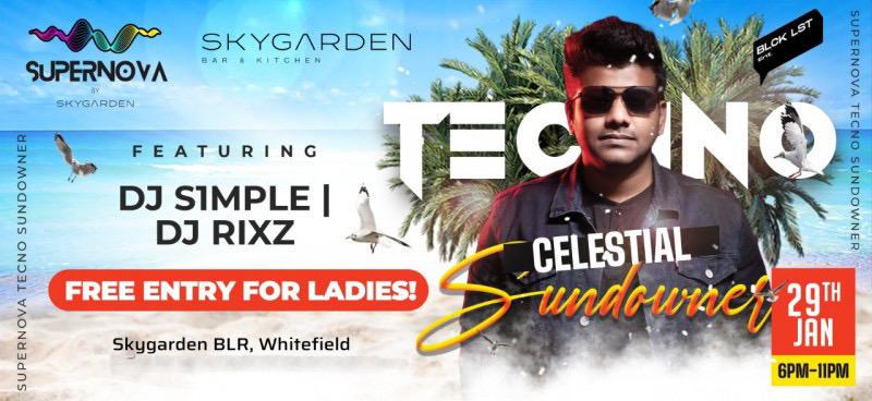 Techno Celestial Sundowner | Sunday | Supernova | SKYGARDEN