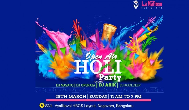 Open Air Holi - 2021 | La Mafioso Resto Pub