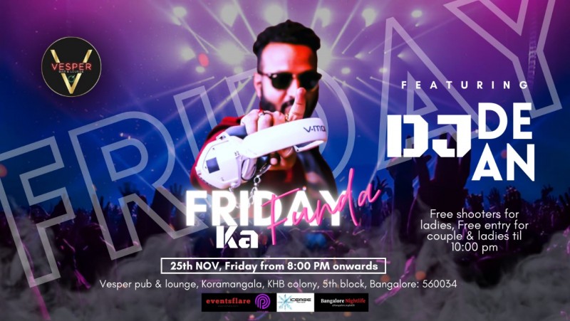 Friday Ka Funda | 25th Nov | Free Entry | Vesper Pub Koramangala