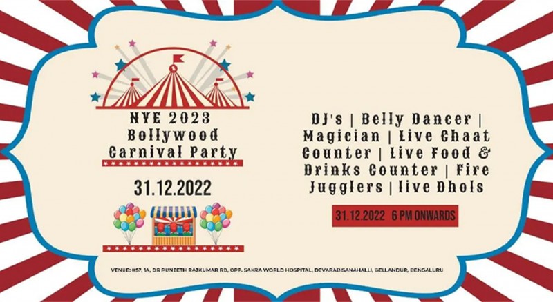 Nye 2023 - Bollywood Carnival Party
