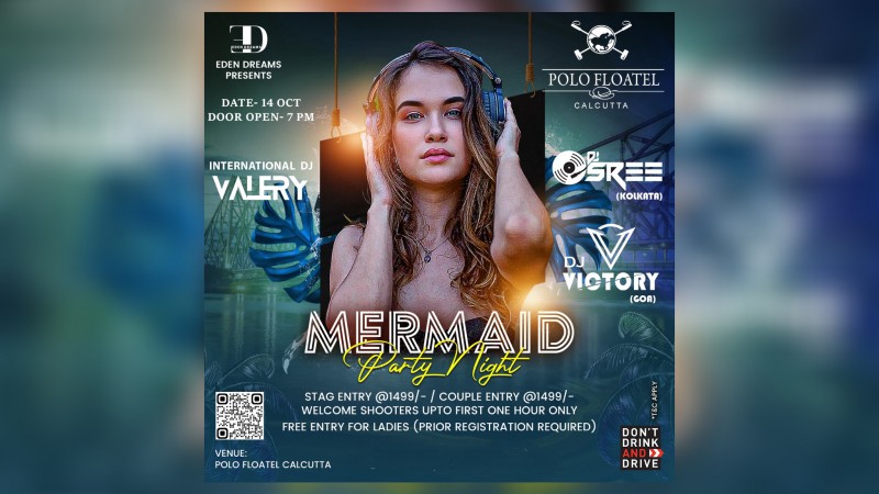 Mermaid Party Night | Dj Valery | Polo Floatel Kolkata