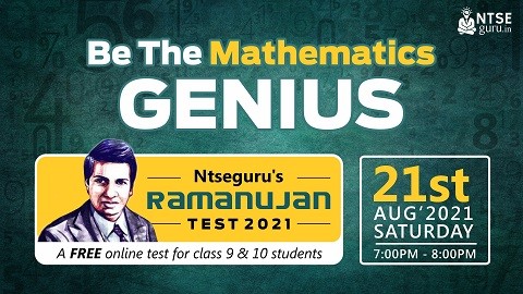 FREE Ramanujan Scholarship Test 2021 - NTSE Guru
