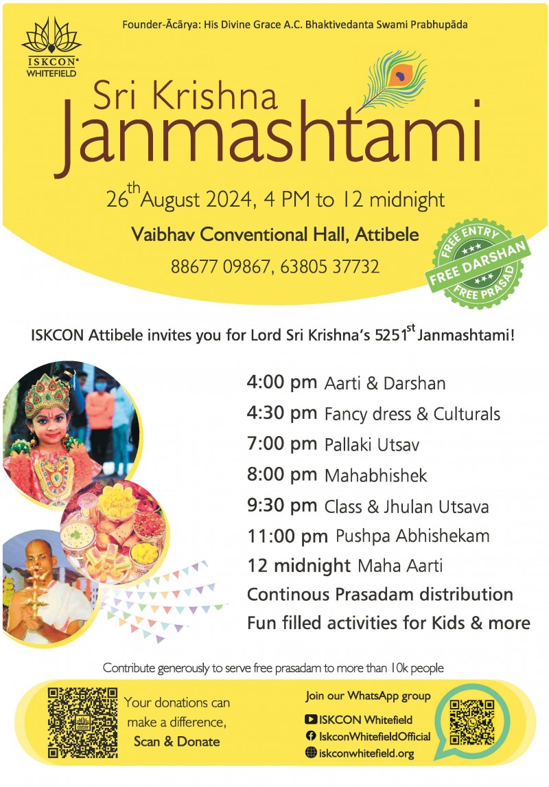 Sri Krishna Janmashtami 2024 At Attibele