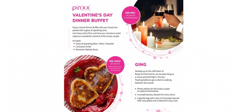 Valentine's Day Dinner Buffet | Royal Orchid Central