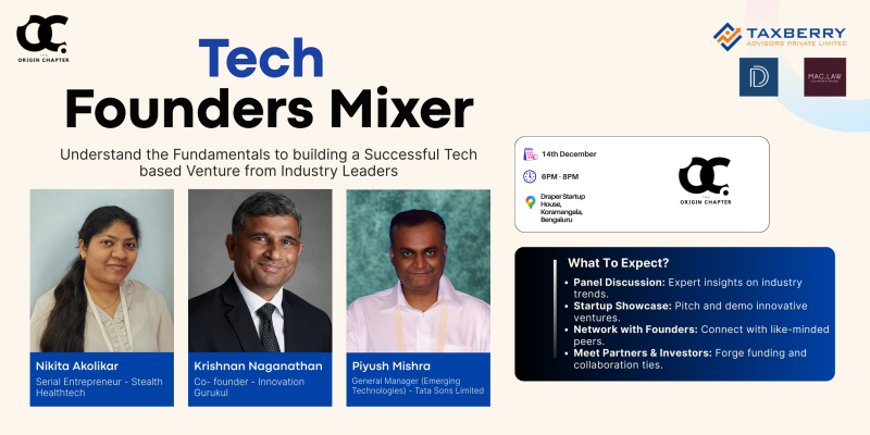 Tech Founders Mixer In Bangalore