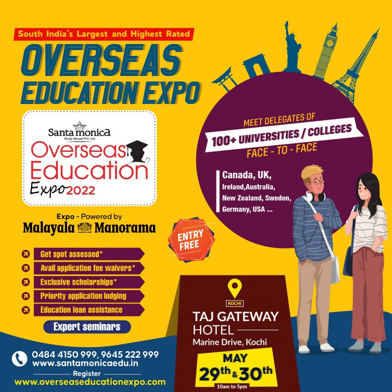 Santamonica Overseas Education Fair Powered By Malayala Manorama 